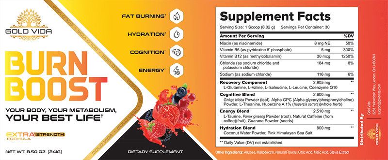Burn Boost supplement facts